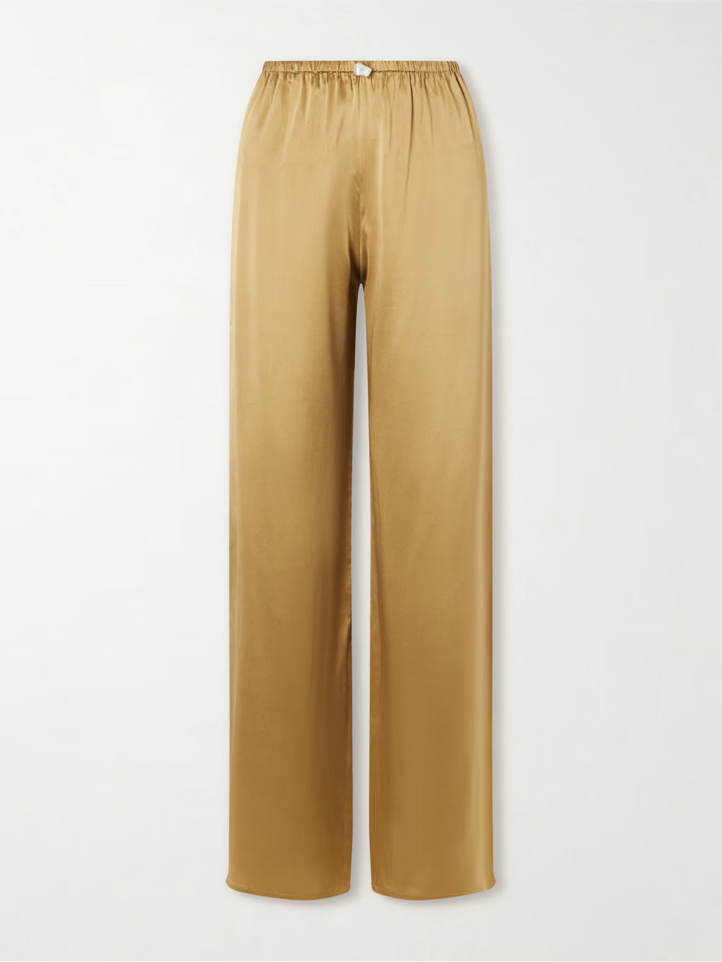 Sara Cristina Ny Playa Pants In Camel Silk - Bnwt